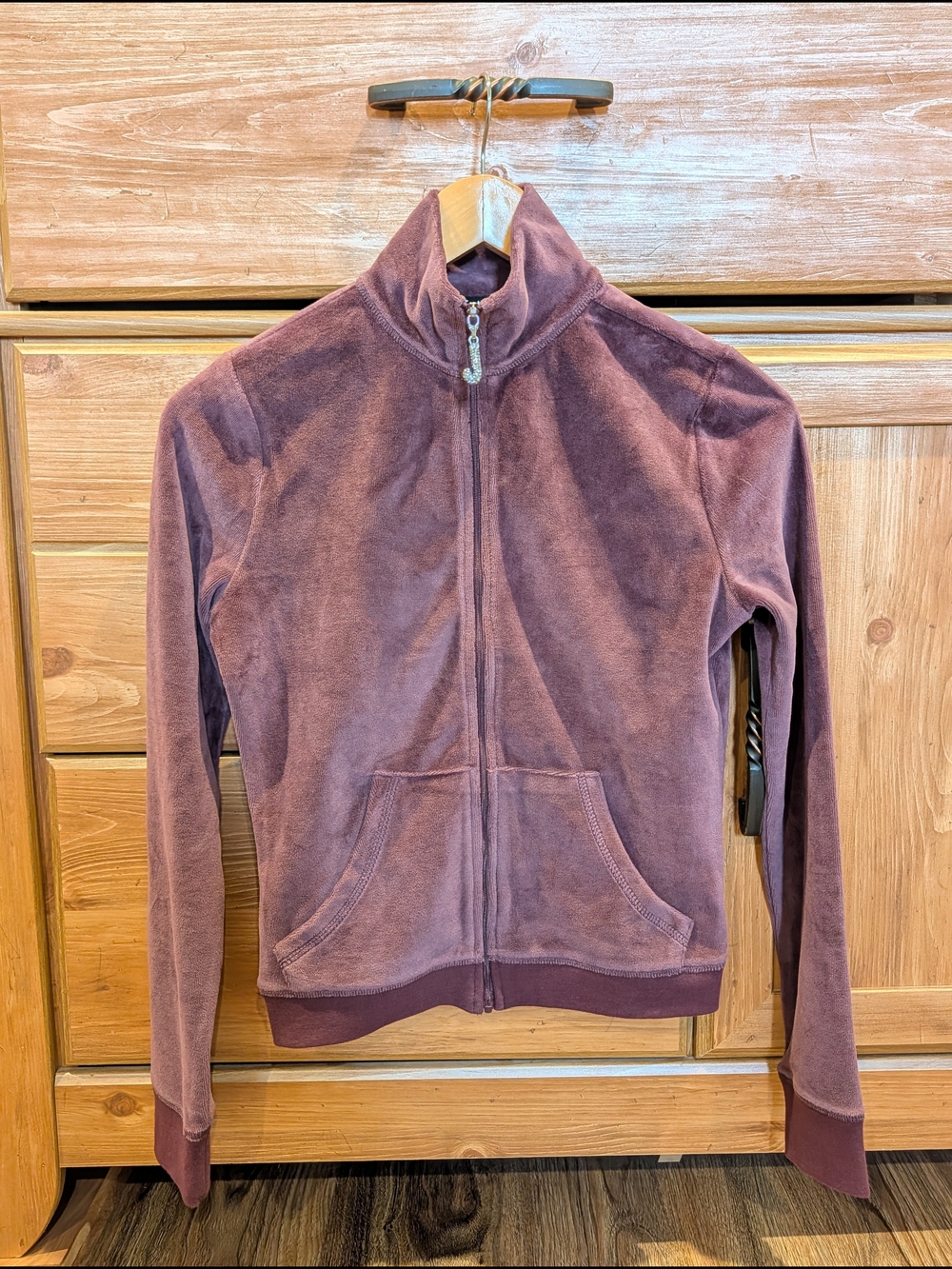 Juicy Couture Icons Zip Jacket In Purple